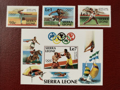 sierra leone - Timbre sport, jocurile olimpice 1984, nestampilate MNH foto
