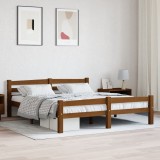 Gossi cadru de pat, maro miere, 160x200 cm, lemn masiv de pin