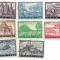 Grecia - Turism - Peisaje si monumente - 1961, valori obliterate
