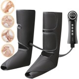 Aparat masaj picioare JoyNest&reg; DuoRelief cu compresie aer si incalzire, masaj gambe si coapse, 5 trepte intensitate, 3 moduri automate, curele reglabi