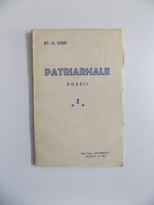 PATRIARHALE POEZII de ST. O. IOSIF foto