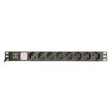 Prelungitor PDU rack Gembird, 3680 W, 3 m, 8 prize