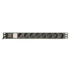 Prelungitor PDU rack Gembird, 3680 W, 3 m, 8 prize