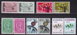 BELGIA 1962/1964/1966/1967/1972 EUROPA CEPT SERII MNH