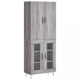 Cumpara ieftin Dulap inalt, gri sonoma, 69,5x34x180 cm, lemn compozit