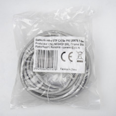 Cablu de retea UTP CAT6 PNI U0675, patch mufat 2xRJ45, 8 fire x 0.4 mm, 7.5m