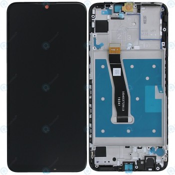 Huawei P smart 2019 (POT-L21 POT-LX1) Capacul frontal al modulului de afișare + LCD + digitizer negru la miezul nopții foto