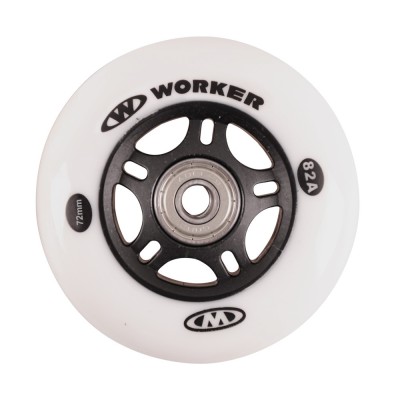 Roti WORKER 72 mm si rulmenti ABEC-7 Chrome - set 4 buc., foto