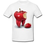 Cumpara ieftin Tricou &quot; Apple tooth logo &quot;
