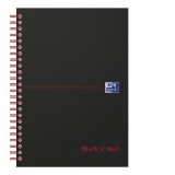 Agenda nedatata Oxford Black n' Red A4 70 file, coperta rigida, spira dubla, scribzee, dictando