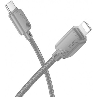 Cablu Date si Incarcare USB-C - Lightning HOCO X113, 27W, 1m, Gri foto
