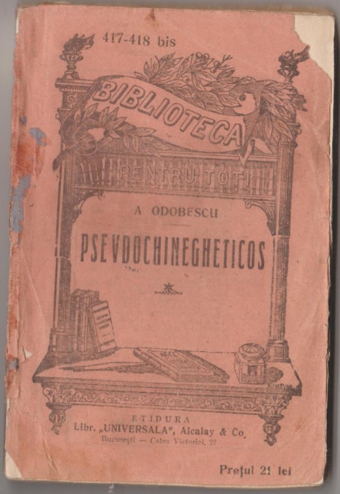 Alexandru Odobescu - Pseudochinegheticos (Alcalay)