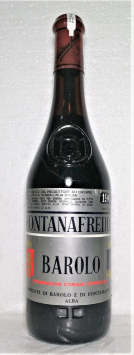 z 11 - VIN BAROLO, FONTANAFREDDA, DOC, recoltare 1967 cl 72 gr 13,5