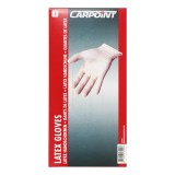 Manusi de unica folosinta din latex albe, set 100 bucati, Carpoint