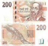 Bancnota Cehia 200 Korun 2018 P-19 UNC, Bancnote Europa