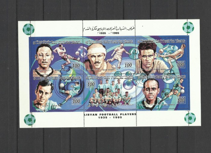 LIBIA 1995 FOTBAL FOTBALISTI LIBIENI