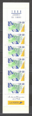 Franta.1990 Ziua marcii postale carnet XF.567 foto