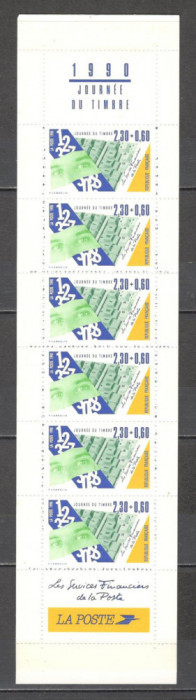 Franta.1990 Ziua marcii postale carnet XF.567