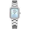 Ceas dama Curren Elegant , Cadran albastru, bratara argintie, stil elegant si modern