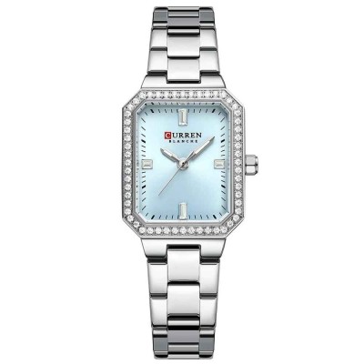 Ceas dama Curren Elegant , Cadran albastru, bratara argintie, stil elegant si modern foto