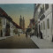 SIBIU - STRADA MITROPOLIEI , CARTE POSTALA ILUSTRATA , POLICROMA, CIRCULATA , DATATA 1930