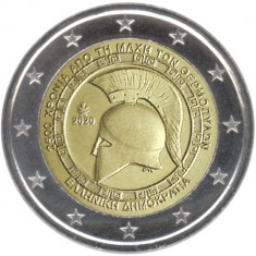 NOU - Grecia moneda comemorativa 2 euro 2020 - Batalia de la Thermopyle - UNC foto