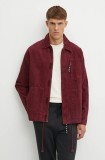 adidas Originals geaca din velur culoarea bordo, de tranzitie, JN1265