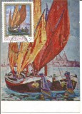 No(2)ilustrata maxima- N. DARASCU (1883-1959) - BARCI LA VENETIA 1971-prima zi