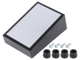 Carcasă desktop ABS neagră 56x85x36mm