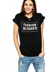 Tricou dama negru - Fashion Blogger - M