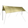 Adapost/Prelata Camping Heinner 3x5m, Impermeabila, Nylon 210T, Protectie UV, Verde, 2 Stalpi 240cm, Cuie si Corzi, Garantie 24 Luni