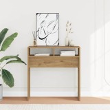 vidaXL Măsuță consolă, stejar artizanal, 78x30x80 cm, lemn prelucrat 856621