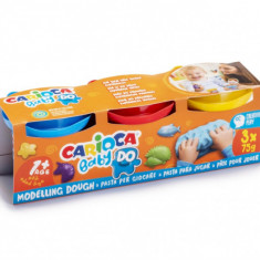 Plastilina Baby Dough Carioca 3x75 g cutie
