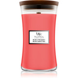Woodwick Melon &amp; Pink Quarz lum&acirc;nare parfumată cu fitil din lemn 609,5 g