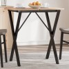 VidaXL Picioare masă de sufragerie X-Frame 60x50x73 cm Oţel 357905