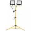 VidaXL Proiector cu LED și trepied, 2x100 W, alb rece