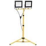 vidaXL Proiector cu LED și trepied, 2x100 W, alb rece