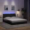 VidaXL Cadru de pat cu LED fără saltea Gri &icirc;nchis 160x200 cm Material 3310679