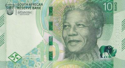 Bancnota Africa de Sud 10 Rand (2023) - P148 UNC foto