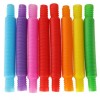 Set 8 Tuburi extensibile, jucarie senzoriala antistres pentru copii, KIK
