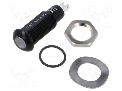 Lampă de control LED plată albastră 8-48VDC 8-48VAC &amp;Oslash;9,6mm MARL foto
