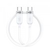 Cablu Date si Incarcare USB-C - USB-C BWOO BO-X315C, 100W, 1m, Alb, Universal