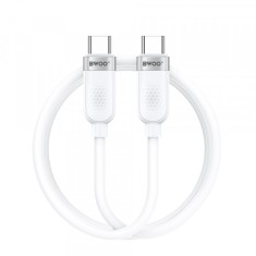 Cablu Date si Incarcare USB-C - USB-C BWOO BO-X315C, 100W, 1m, Alb