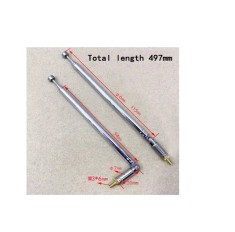 Antena telescopica 5 segmente 140-497mm + balama si surub 3mm ANTENA-RADIO4