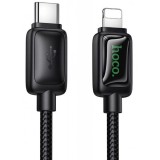 Cablu Date si Incarcare USB-C - Lightning HOCO U146, 30W, 1.2m, Negru