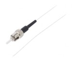 Cablul Fibra Optică ST/UPC 3m Alb LSZH, QOLTEC