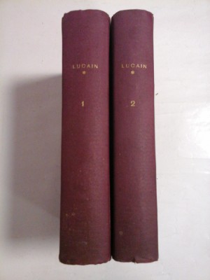 LUCAIN LA GUERRE CIVILE (LA PHARSALE) Tome I; Tome II - Paris, 1926 foto