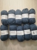 Fire Croșetat Douceur 6 Jeans, 100% Microfibră Acrilică, 10 Bobine x 50g, Andrele/Croșet 6mm, Pingouin Franța