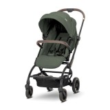 Carucior pentru nou-nascut, Lorelli Makaya, cu scaun rotativ 360 grade, cadru din aluminiu, pana la 22 kg, Green