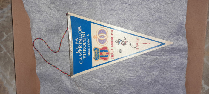 FANION STEAUA CUPA CAMPIONILOR EUROPENI 1986